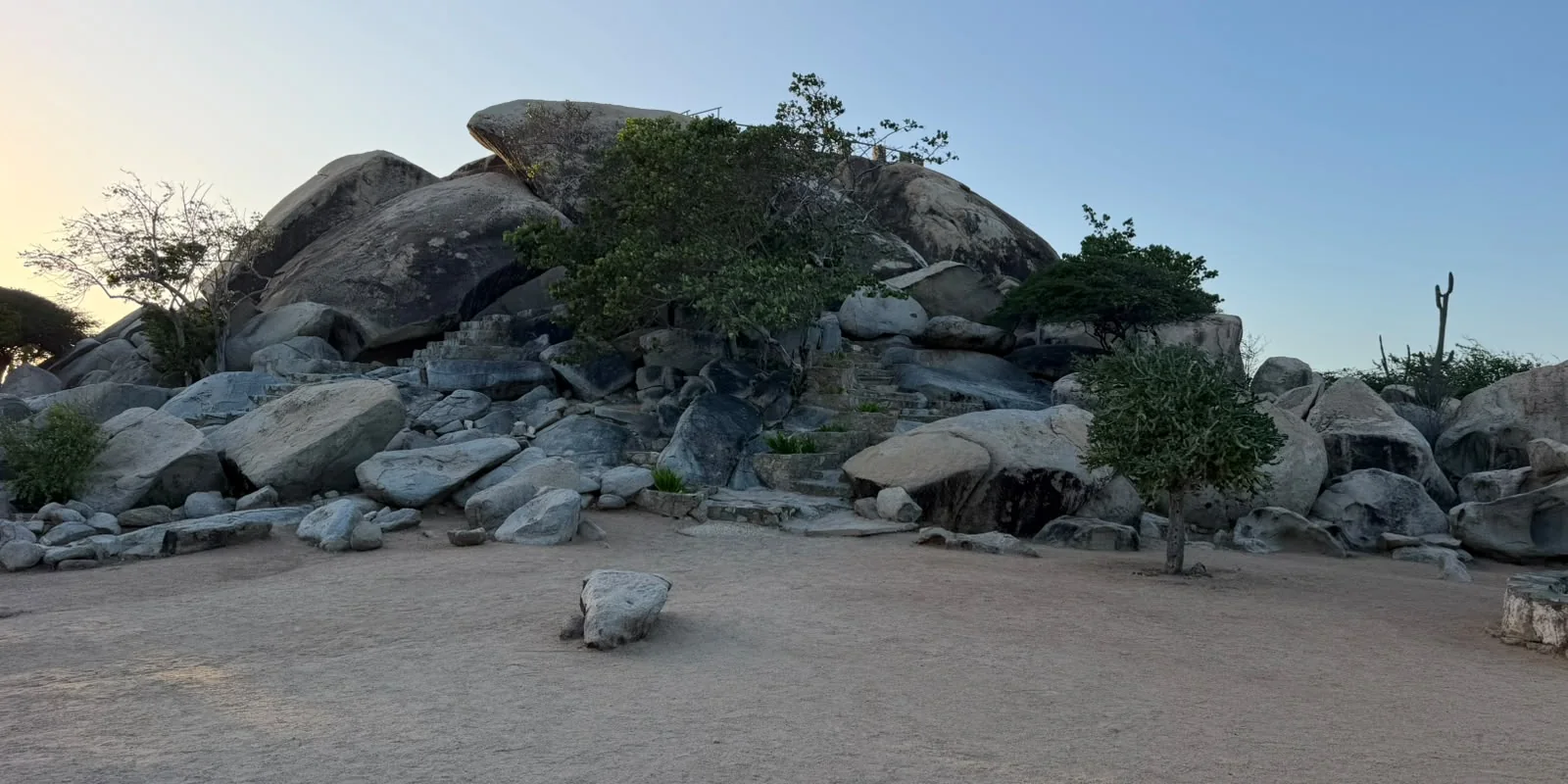 Large boulders and trees at the Casibari rock formations